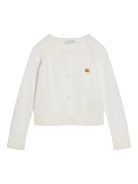 Dětské kardigan Dolce & Gabbana bílý