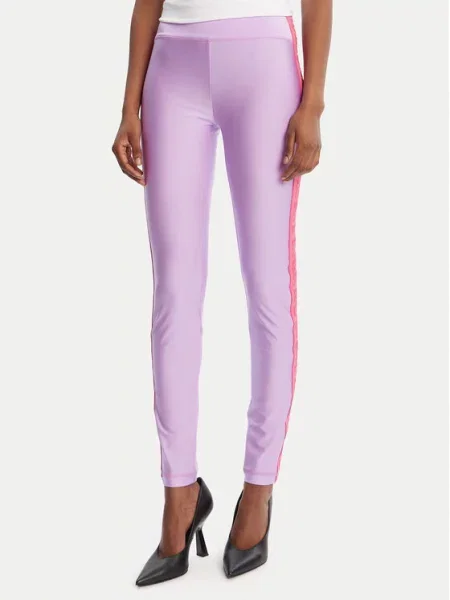 Legíny Versace Jeans Couture fialové