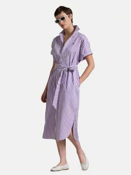 Сукня Polo Ralph Lauren midi пряма фіолетовий