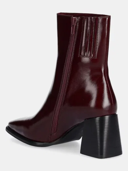 Шкіряні черевики Jeffrey Campbell бордовий блок