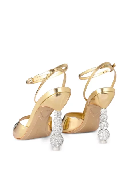 Sandale Sophia Webster de cristal auriu