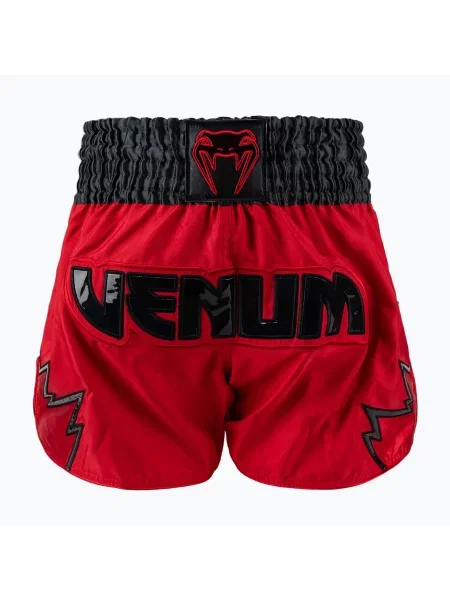 Тренувальні шорти Venum Inferno Muay Thai червоний/темно-сірий/чорний чорні