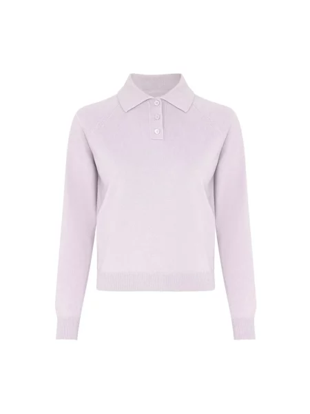 Koszulka polo Maison Margiela wełniana różowa