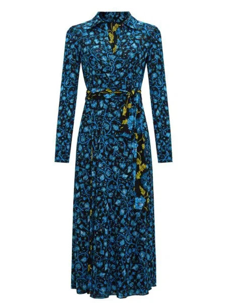 Obleka maxi obleka Diane Von Furstenberg črna