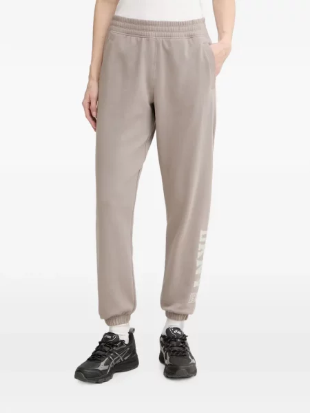 Pantaloni Dkny cu imagine alergare maro