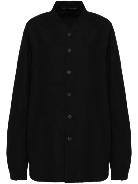 Długa koszula Forme D’expression z długim rękawem czarna