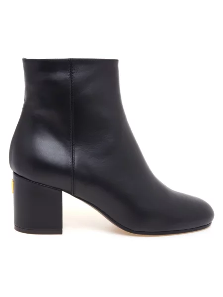 Buty do kostki Via Roma 15 skórzane czarne