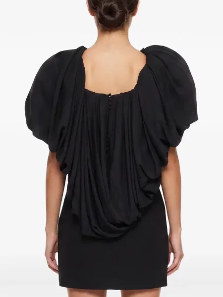 Rochie mini Magda Butrym drapată negru