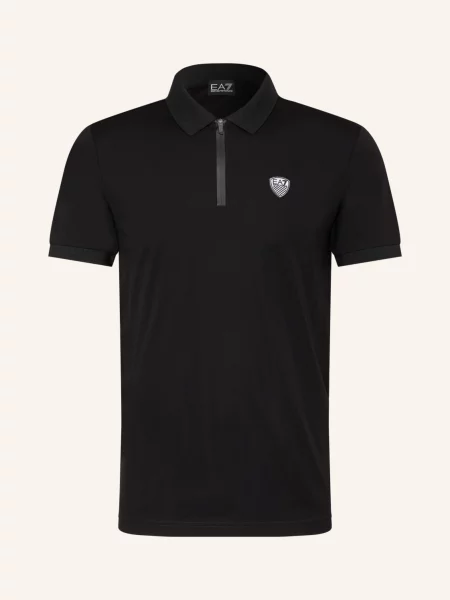 Emporio Armani Žerzejová Polokošile Train černá
