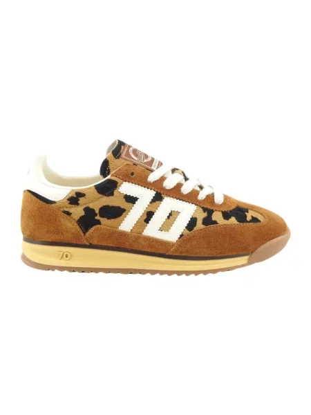 Sneakersy Back70 skórzane brązowe