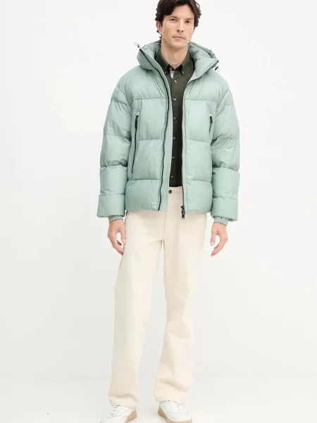 Ошейниковый рубашка Hackett London зеленая