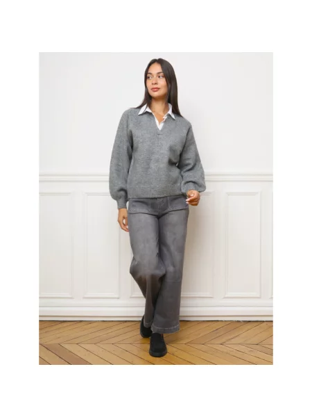 Pulover La Modeuse gri