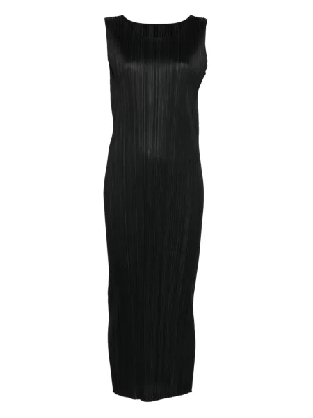 Αμάνικη κοστούμι αμάνικο φόρεμα Pleats Please Issey Miyake μαύρο