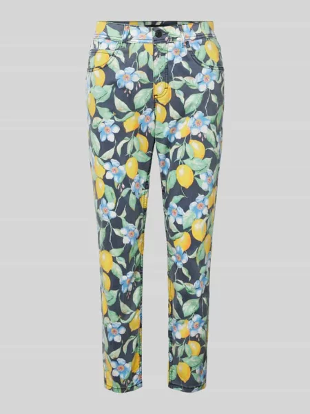 Spodnie o skróconym kroju slim fit model ‘ORNELLA’ Angels czarne