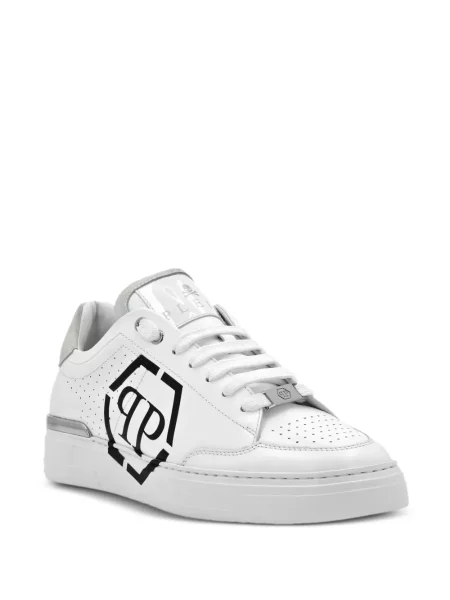 Sneakersy Philipp Plein skórzane białe