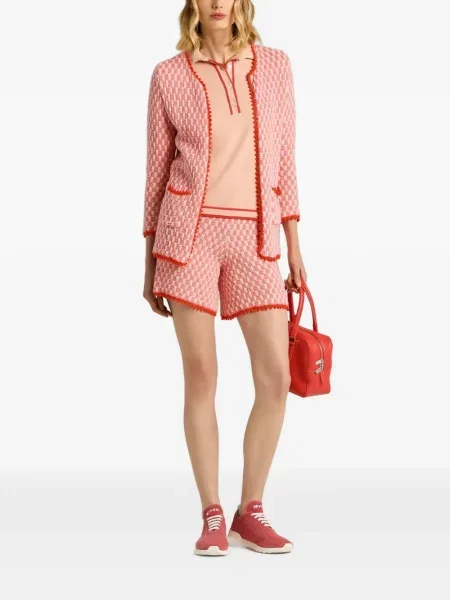 Geacă Kiton din tweed roz