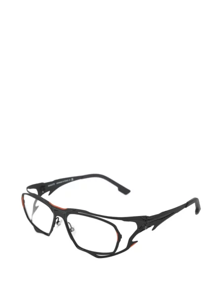 Ochelari de soare Parasite cu imprimeu geometric negru