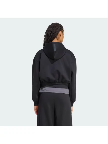 Bluza adidas Z.N.E. Cropped Full Zip czarna