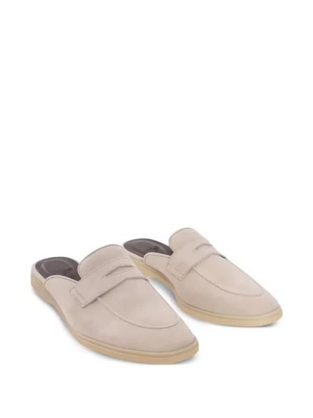 Papuci tip mules Bougeotte din piele de căprioară