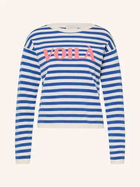 Milano Italy Sweter blau biały