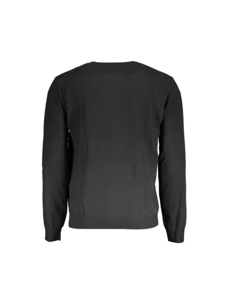 Sweter La Martina z kaszmiru elegancki czarny
