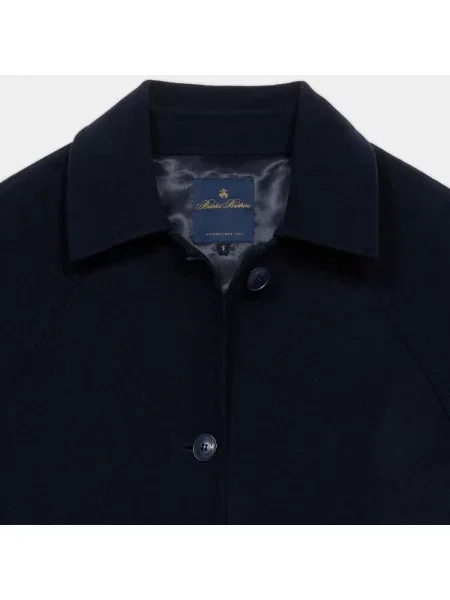 Płaszcz Brooks Brothers wełniany niebieski