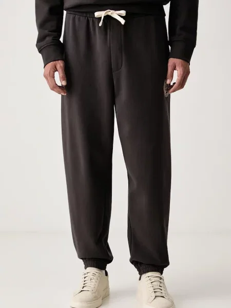 Armani Exchange pantaloni de trening pentru bărbați din cu gri