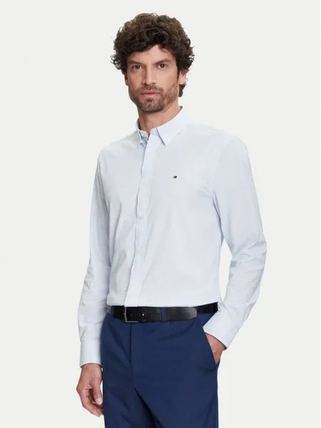 Tommy Hilfiger Cămașă Performance celest albastru