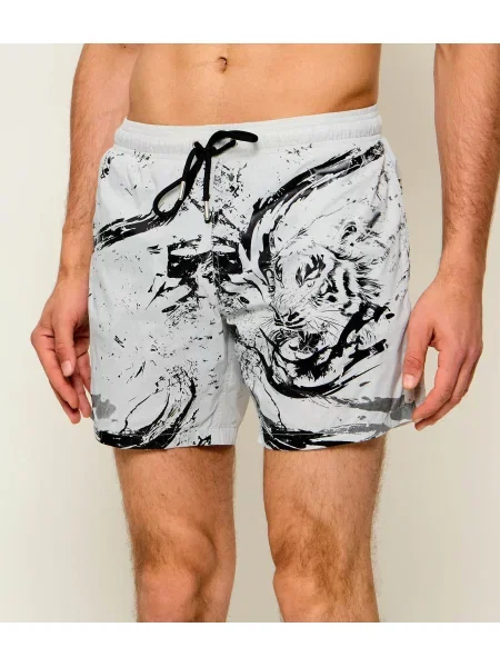 Pantaloni scurți de sport Plein Sport gri
