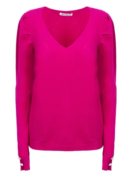 Influencer Pulover fucsia