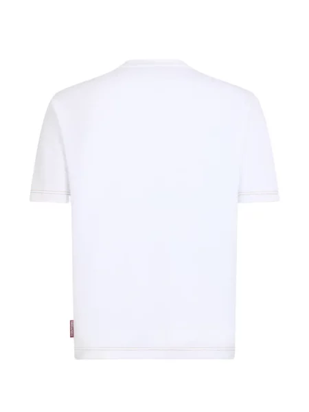 Tricou Dsquared2 cu decolteu în V alb