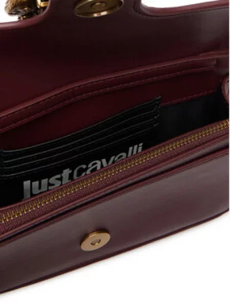 Just Cavalli crossbody torbica iz umetnega usnja rdeča
