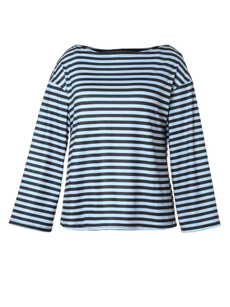 Imily Bela Tricou bleumarin / deschis albastru