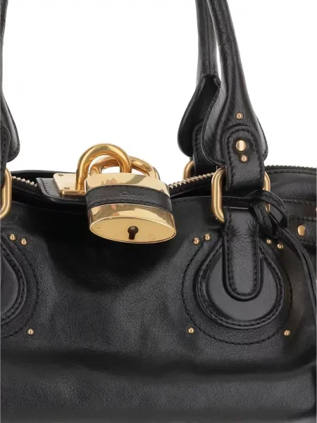 Geanta de piele Chloé din piele negru