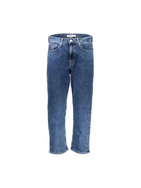 Proste jeansy Tommy Hilfiger z wysoką talią klasyczne niebieskie