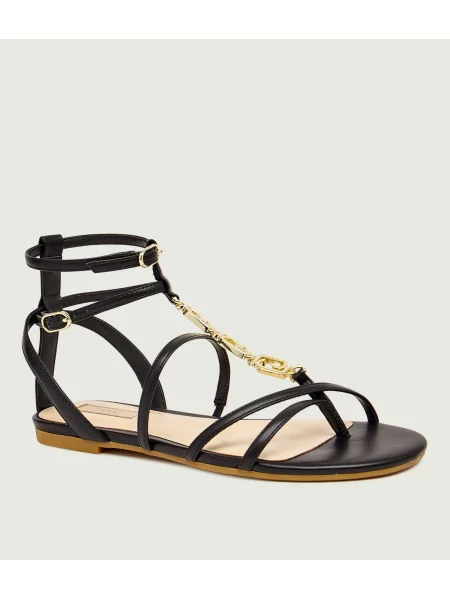 Liu Jo Sandale SANDY 09 cu adaos de piele negru
