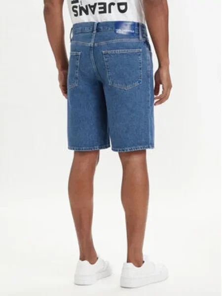 Karl Lagerfeld Jeans kratke hlače denim modra