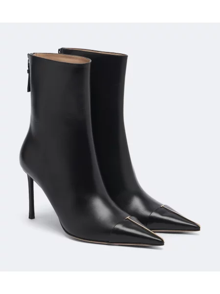 Cizme scurte Tom Ford din piele negru