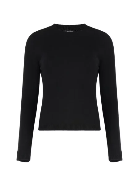 Pulover 's Max Mara cu decolteu rotund negru