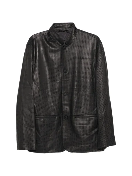 Geanta de piele Giorgio Armani negru