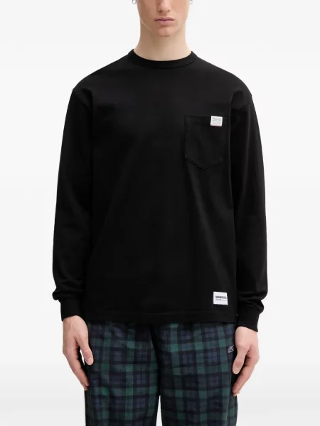 Lung tricou Neighborhood negru