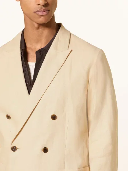 Lněné Sako Jordin Regular Fit honey silk