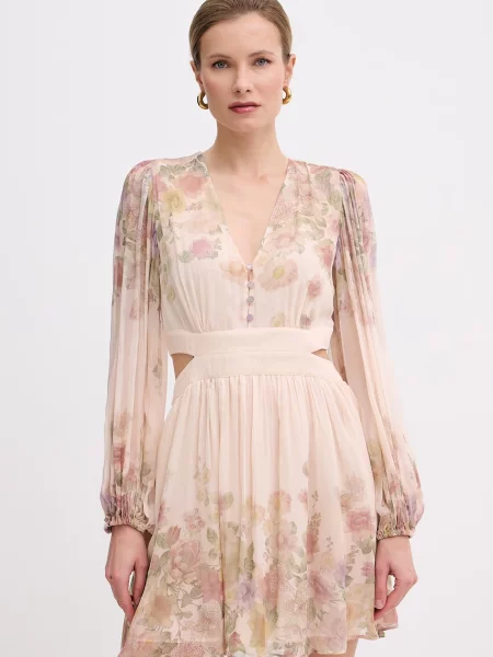 Twinset rochie cu vâscoză bej