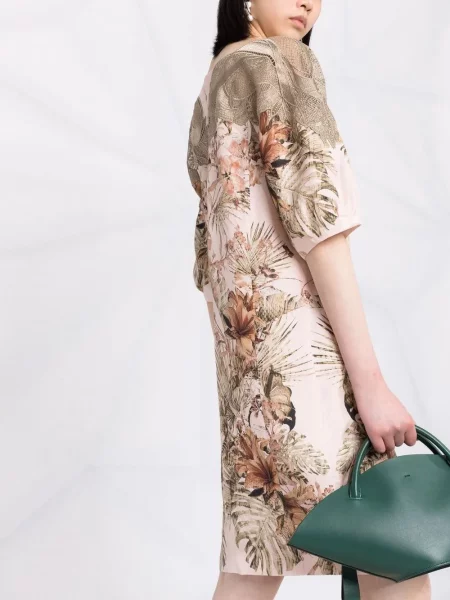 Rochie Alberta Ferretti cu model floral cu imagine