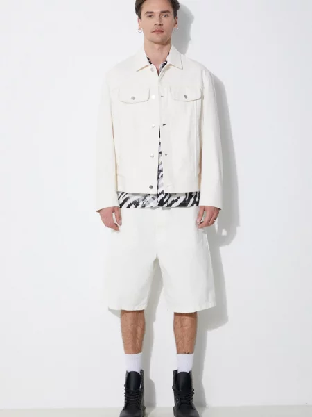 Куртка Neil Barrett Slim Front Pockets Jean Jacket перехідна бежевий