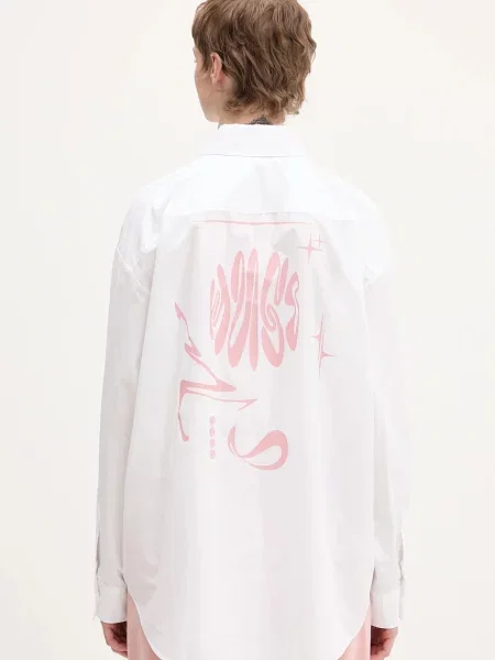 Hugo Blue cămașă din Elisana_B cu guler clasic relaxed alb