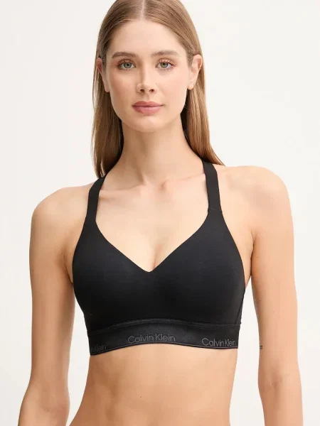 Сутиен Calvin Klein Underwear с изчистен дизайн черно