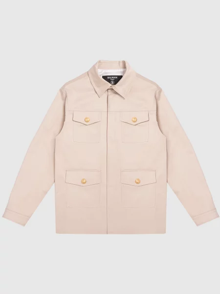 Детская куртка Balmain бежевая