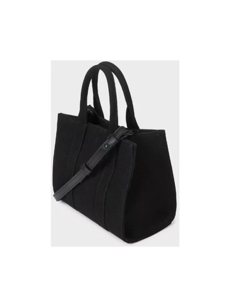 Shopperka Karl Lagerfeld z perełkami czarna