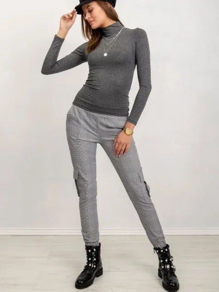 Блуза Fashionhunters сиво